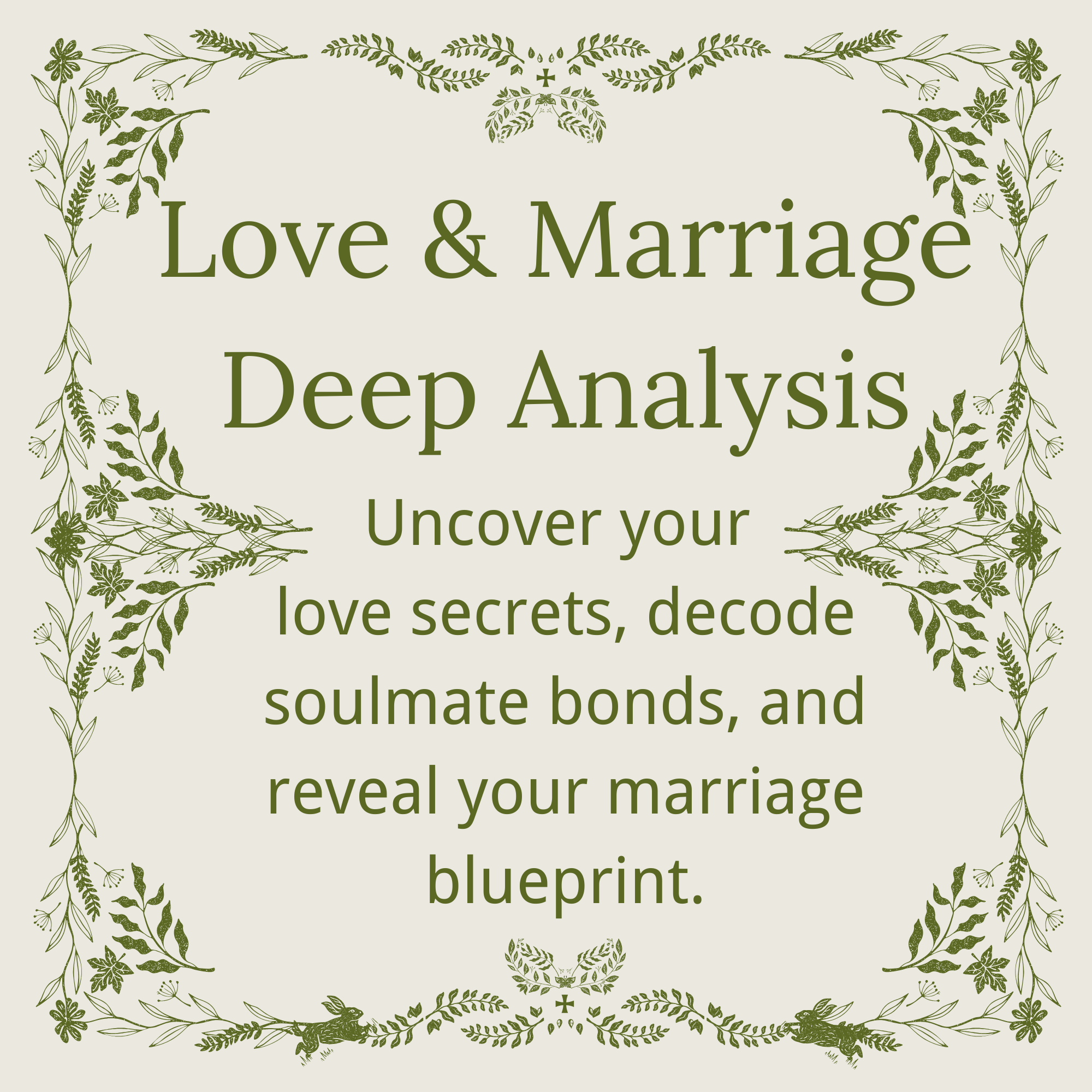 Love & Marriage Deep Analysis Love & Marriage Deep Analysis