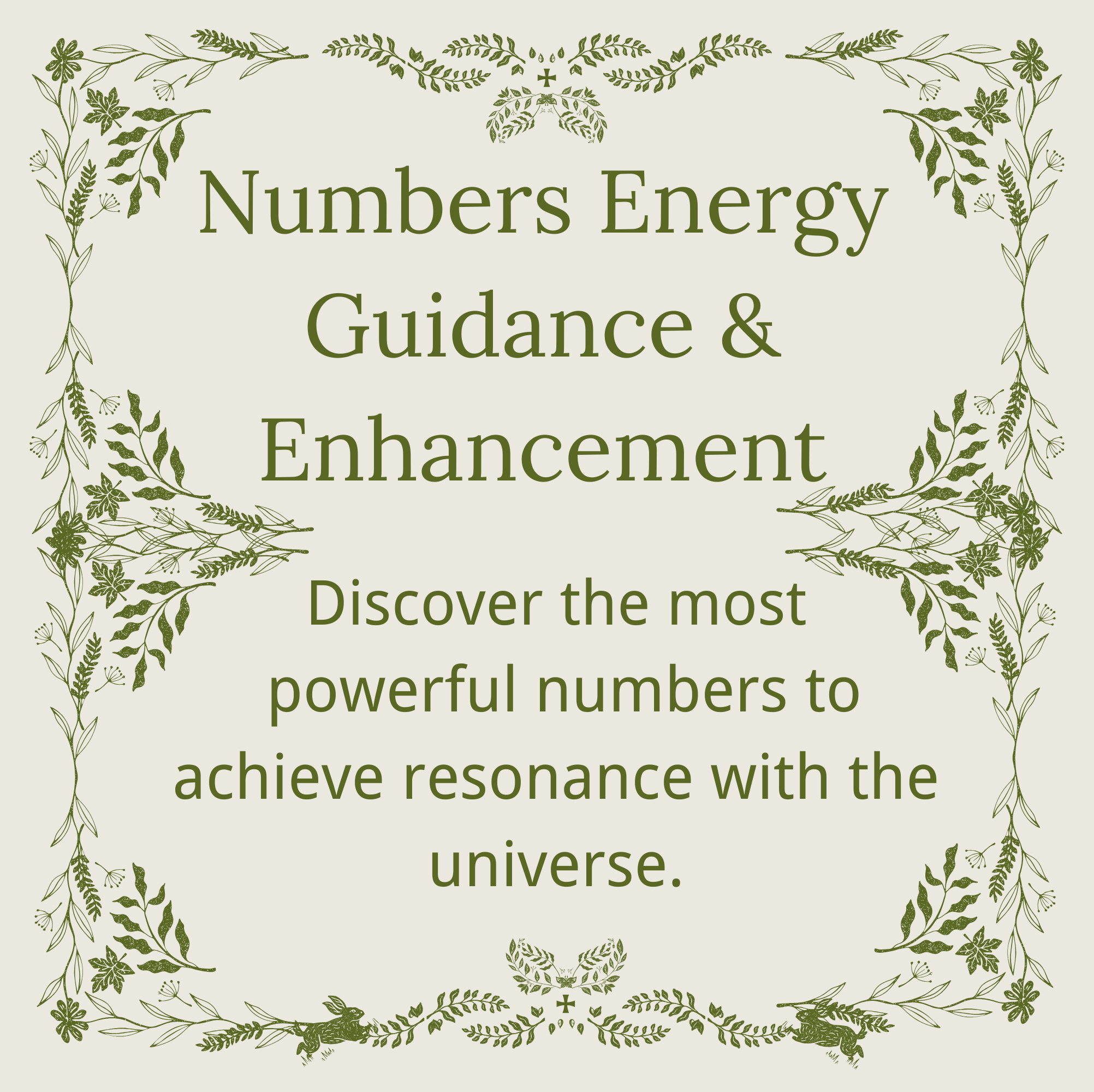 Numbers Energy Guidance & Enhancement Numbers Energy Guidance & Enhancement
