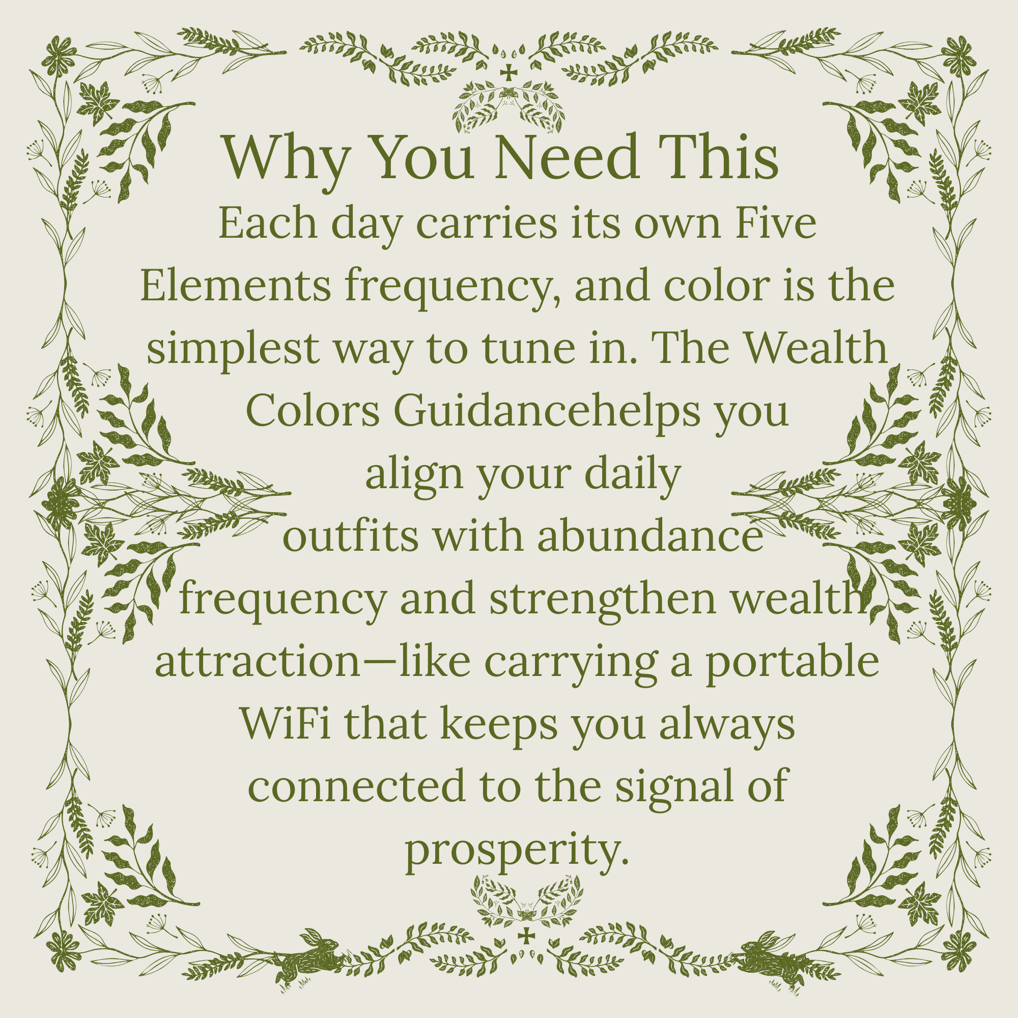 Wealth Colors Guidance (Monthly) Wealth Colors Guidance (Monthly)