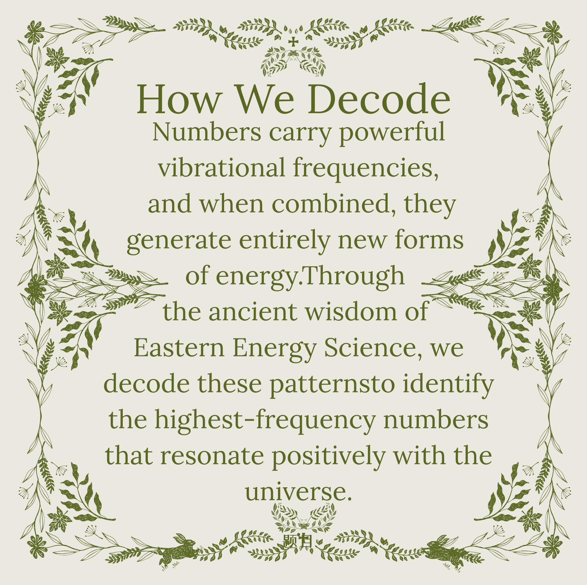 Numbers Energy Guidance & Enhancement Numbers Energy Guidance & Enhancement