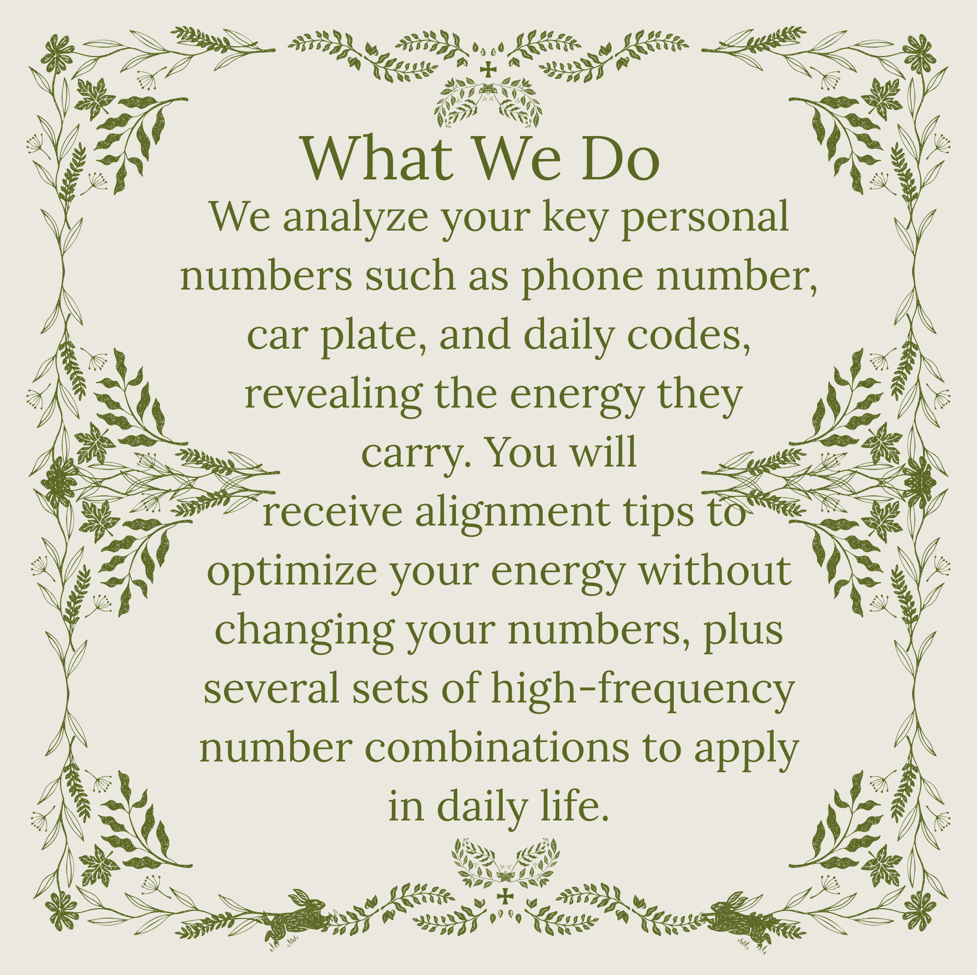 Numbers Energy Guidance & Enhancement Numbers Energy Guidance & Enhancement