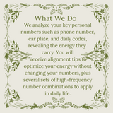 Numbers Energy Guidance & Enhancement Numbers Energy Guidance & Enhancement