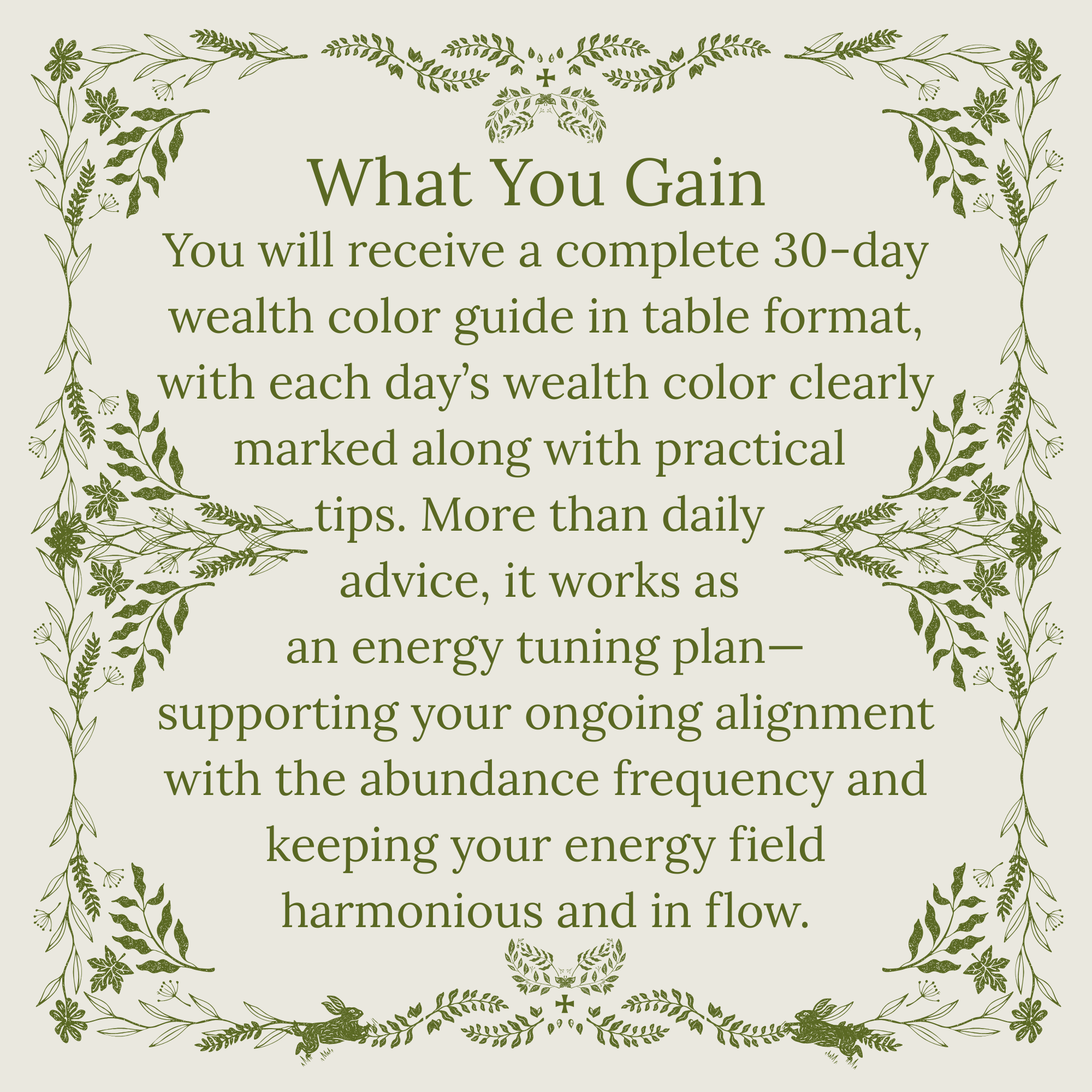 Wealth Colors Guidance (Monthly) Wealth Colors Guidance (Monthly)