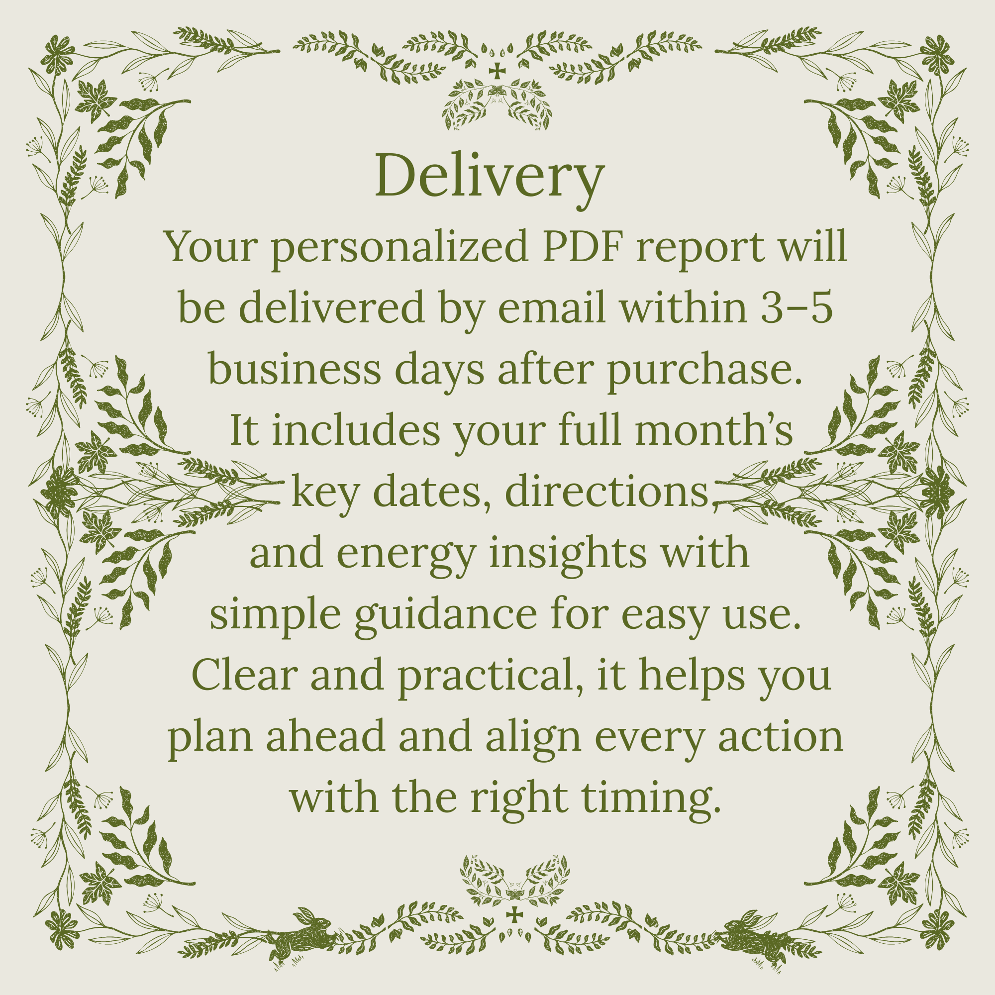 Prosperity Timing Guidance (Monthly) Prosperity Timing Guidance (Monthly)