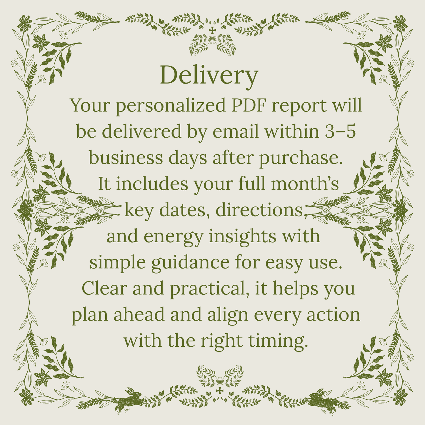 Prosperity Timing Guidance (Monthly)