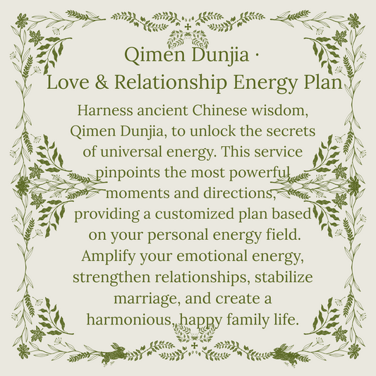 Qimen Dunjia · Love & Relationship Energy Plan