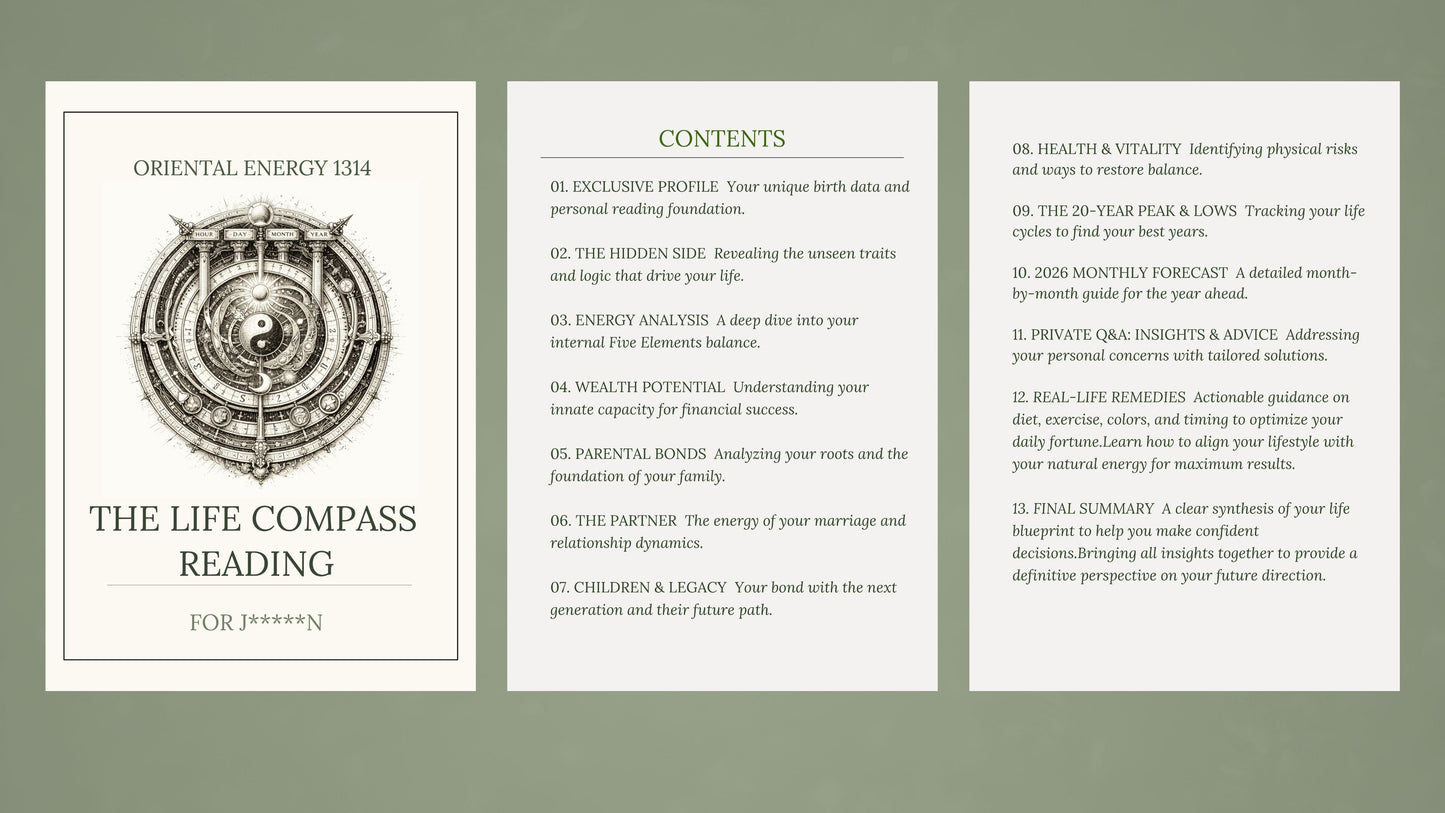 The Life Compass: Decoding Your Destiny