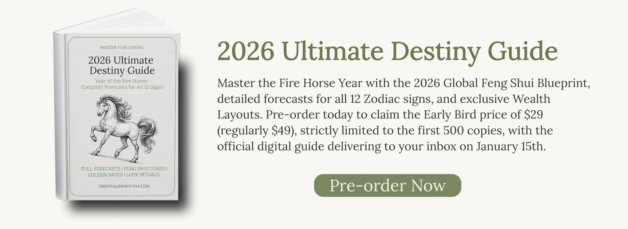 2026 Fire Horse Year Feng Shui and Chinese Zodiac Guide Ebook