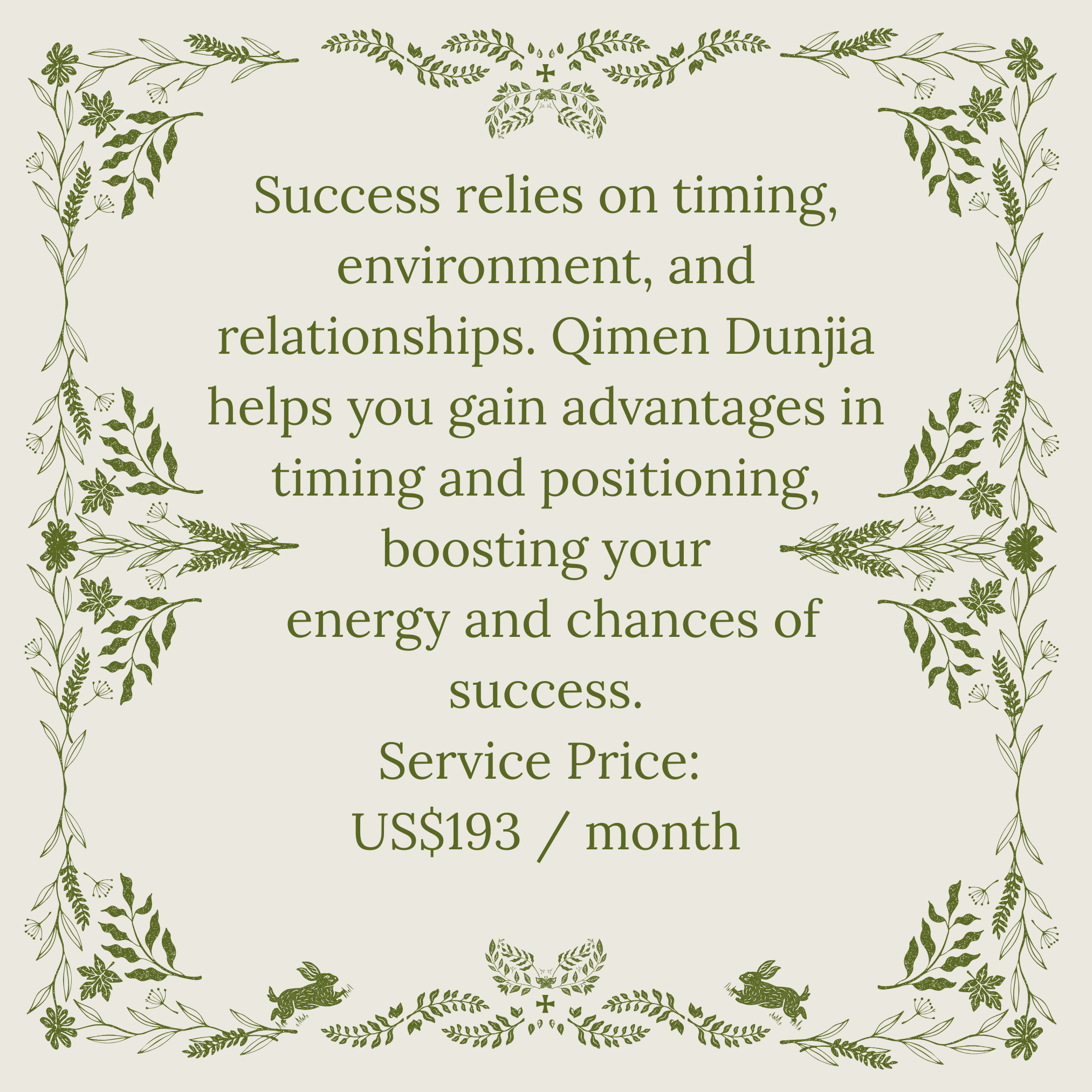 Qimen Dunjia · Monthly Prosperity Blueprint