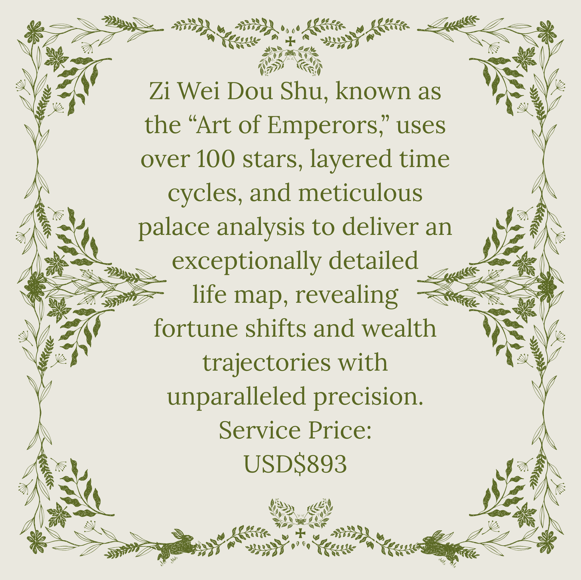 Zi Wei Dou Shu — Supreme Astrology of the East.